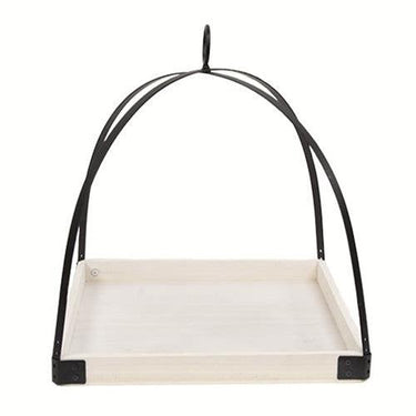 2 Set White Square Bottom Diagonal Frame Lanterns - The Fox Decor